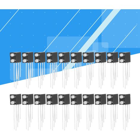 Support de lampe LED intégré, lampe bicolore à trois broches à double trou avec anode partagée (rouge à gauche, verte à droite). (1/5)