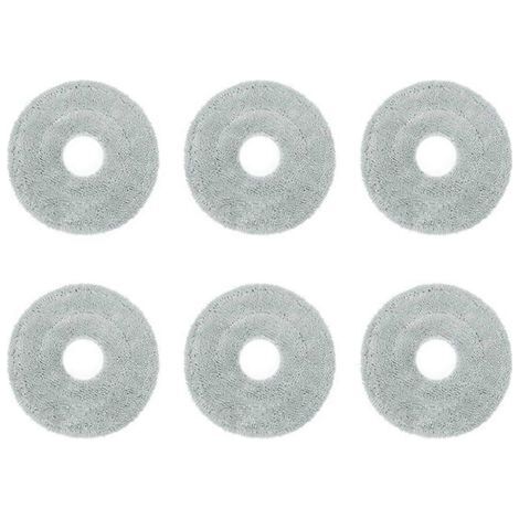 ALLIANDISLot de 6 lingettes lavables pour aspirateur Dreame L10s Pro Ultra Heat/X30 Ultra/X30 Pro/S10 Pro Ultra (remplace les lingettes de nettoyage). (1/5)