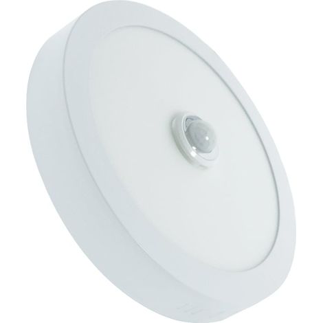 IluminaShop - Panel de Superficie Circular 18W con Sensor de Movimiento  Blanco Frio 6000K (1/5)
