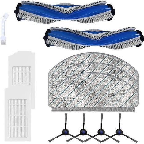 Pièces de rechange pour aspirateur robot N20 / N20 Plus / N20 : brosse principale, filtres HEPA, brosse latérale (1/5)