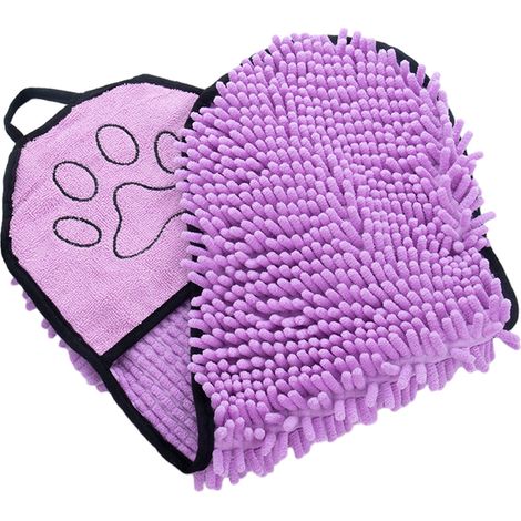 1 serviette pour chien, microfibre douce et absorbante, 62 x 23 cm, séchage rapide, lavable en machine (1/5)