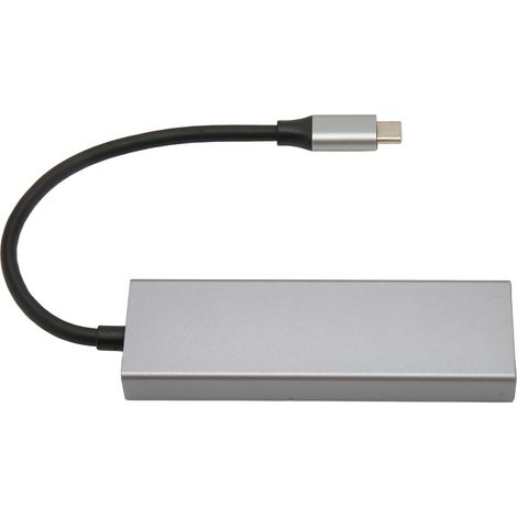 Adaptateur USB C 5 en 1 avec Ports USB 3.0, Lecteur de Cartes SD/TF et HDMI pour iPad Pro et Tablettes Android (1/5)