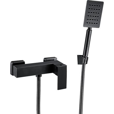 WEZER PRO5B-02-BLACK Duscharmaturen mit Duschset (1/2)