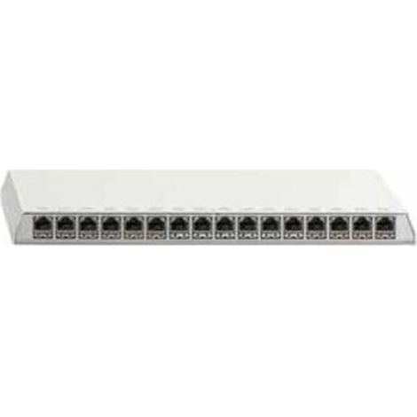Rutenbeck Patchpanel PP-Cat.6A 16-fach geschirmt reinweiß