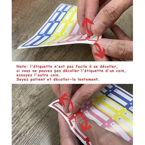 étiquettes autocollantes pour stylos étiquettes nominatives (1/4)