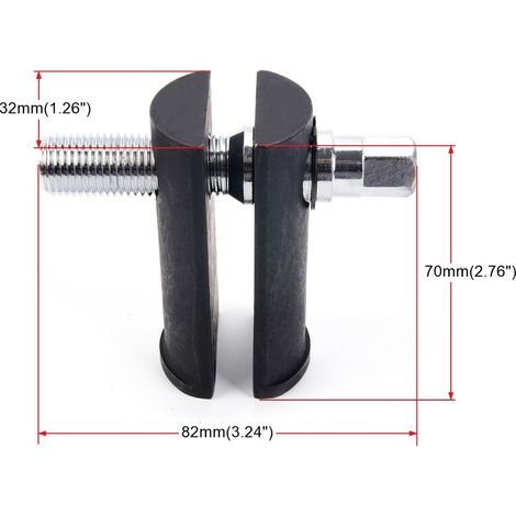 Tool for removing the tie rod end bearing for motorcycles, for bearings with an inner diameter of 1-1/8 inch to 2-5/8 inch (one set)--DTEKGAZ