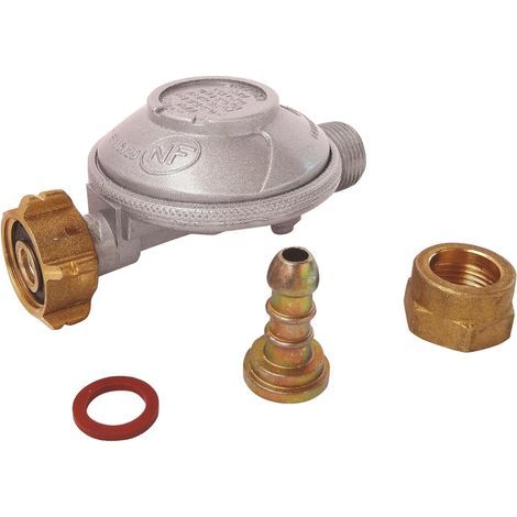 Butane gas regulator, M20/150, bottle nut, 28 mbar, 1.3 kg/h, heating and cooking (1/5)
