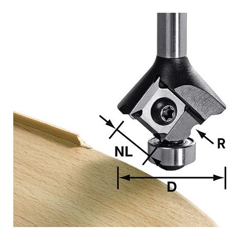 Festool Placchette reversibili per fresa a raggio concavo S8 HW R1 D28 KL12,7 OFK - 499811