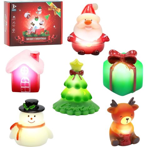 Set of 6 Luminous Bath Toys for Kids - Bath Toy with Light - Water Toy for Baby from 1 Year Old - Luminous Bath Toy (1/5)