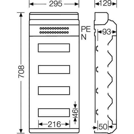 HENSEL Automatengehäuse KV PC 9448 48TE IP65 (1/2)