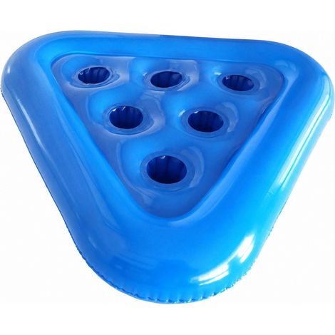 Porte-verres à bière gonflable triangulaire flottant, dessous de verre pour piscine (1/4)