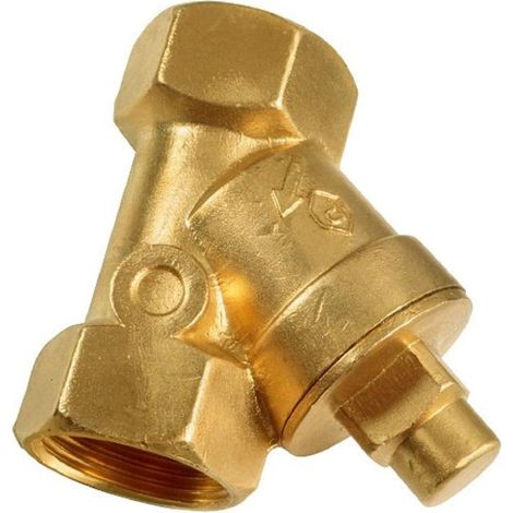 FLOR90895 Clapet anti-retour universel, multicolore, 1 1/4 pouce, Crépine en Y en laiton