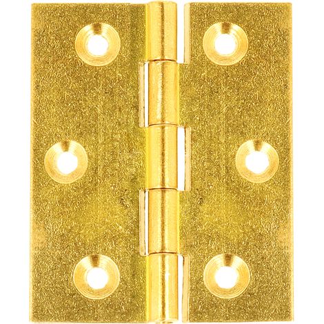 Cerniere fresate piane ottone - 60 x 50 mm. - 2 pz.