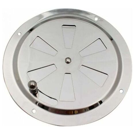 125mm Grille d'aération circulaire, bouches d'aération réglables entrée et sortie d'air en inox (1/5)