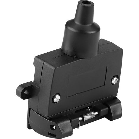 Connecteur fiche prise 7 broches plastique pour remorque semi-remorque adaptateur câblage (1/5)