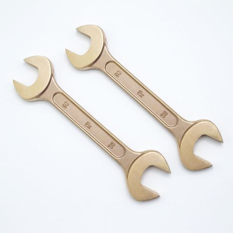 Chiave a forchetta doppia antideflagrante in bronzo di alluminio 32 x 36 mm (1/5)