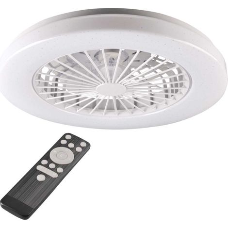 Ventilatore plafoniera LED CCT con telecomando bianca Polux (1/3)