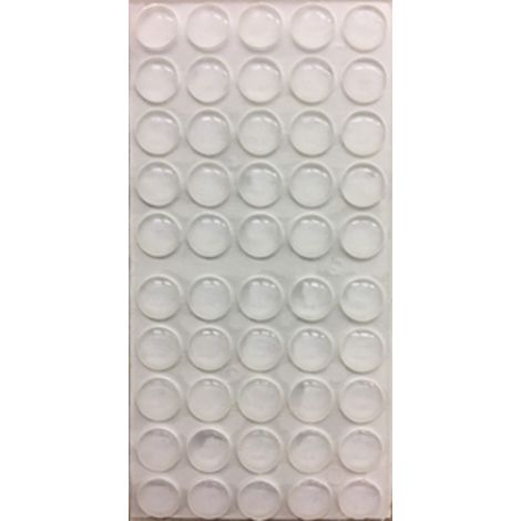 1000 x PARACOLPO GOCCIA ADESIVO 10X3 MM TRASPARENTE