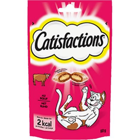 Catisfactions - Friandises au Bœuf pour Chat - 60g