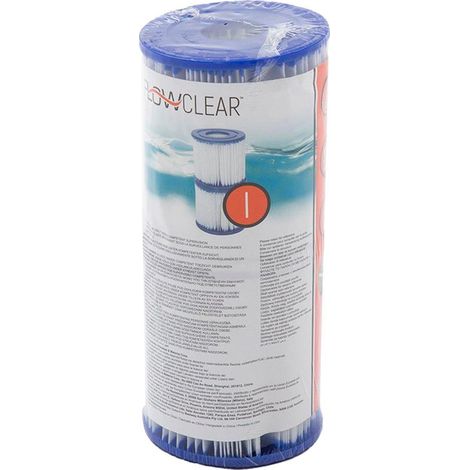 Bestway Cartuchos de filtración Tipo I blanco 8 cm de diámetro (1/2)