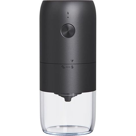 Moulin à café électrique avec meule en céramique Moulin à café portable rechargeable avec rugosité réglable capacité 30 g de café en grains (1/5)