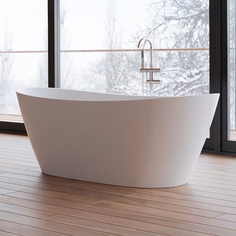 Baignoire Ilot Venecia 170 blanche 170 x80 x57 cm, by SPALINA