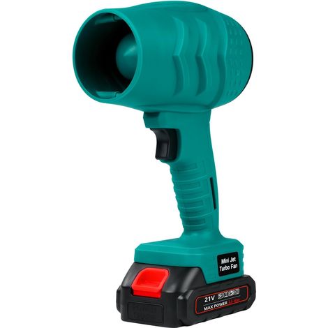 Souffleur Feuille Batterie Sans Fil, 35000 tr/min Portable Storm Turbo Fan Ventilateur à jet d'air puissant Souffleur Électrique pour Bulles de Feuilles,Voitures, Feuilles, Neige, Poussière (1/5)