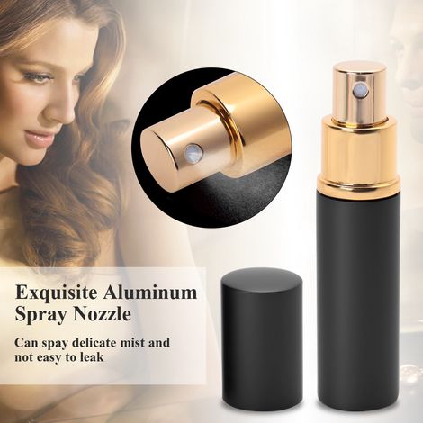 Flacon à parfum rechargeable 10ml portable atomiseur vide noir (1/5)