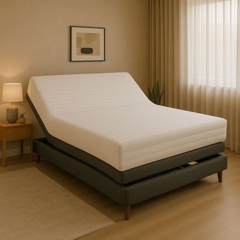 Nuits D'or Up&Down Materasso Visco 160x200 lato di contatto Schiuma Memory 55 Kg/mÂ³ - Altezza 20 cm - Supporto Rigido