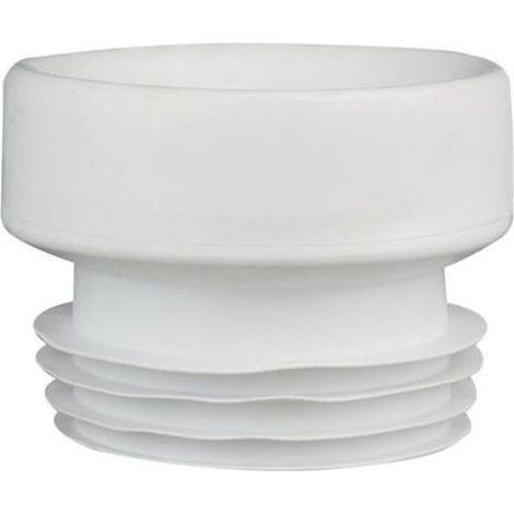 FPLUS manguito inod.flex.recto 110 mdf-30 , Manguito para salida de inodoro recto de 110 elastico blanco