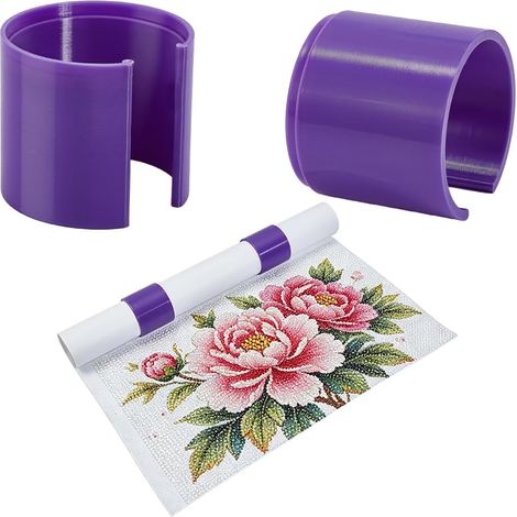 2 Pièces Porte-Rouleau de Peinture Diamant Pour Stockage Toile (1/5)
