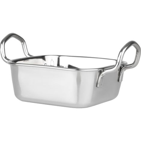Plat de présentation en inox carré 115x115mm - Ref HY123 - Olympia (1/5)