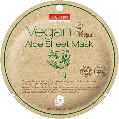 Purederm Vegane Aloe Tuchmaske 23 g (1/2)