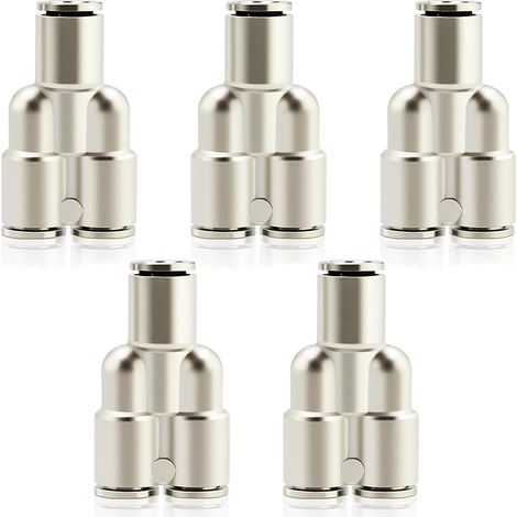 Jiajia AI, Cuivre nickelé 6mm od Raccords pneumatiques Push to pour jardin, terrasse et extérieur (1/5)