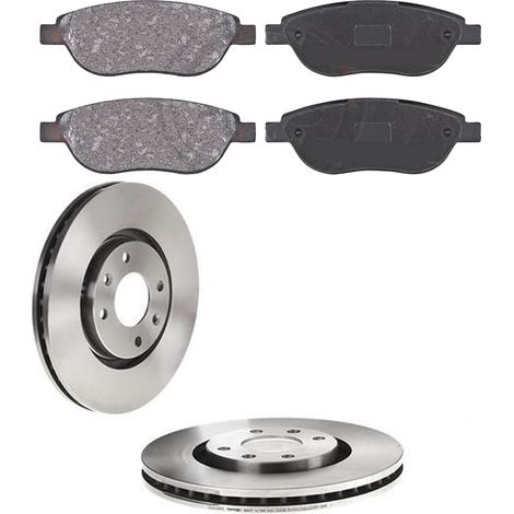 KIT FRENI ANTERIORI compatibile con CITROEN C4 I, COUPE (LA,LC) - DISCHI + PASTIGLIE OEM: FDB1476, FDB1728 / 17336 , 17338 , /SOSTITUZIONE DIRETTA/BASSA POLVERE/SILENZIOSO (1/5)
