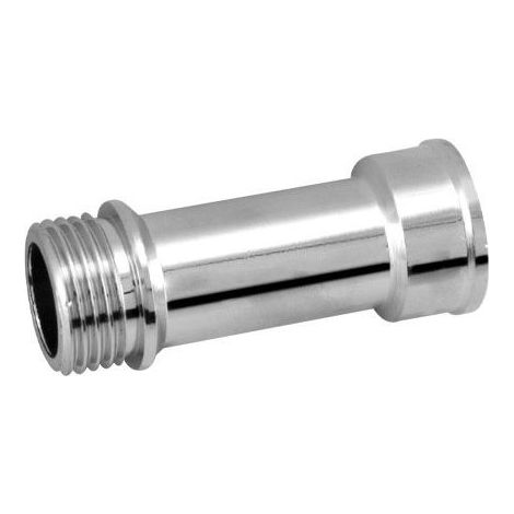 Rallonge de robinet ronde chromée 3/4" 50 mm avec bride de renfort - MARQUE