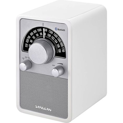 Sangean WR-15BT Radio da tavolo FM, AM AUX, Bluetooth Bianco
