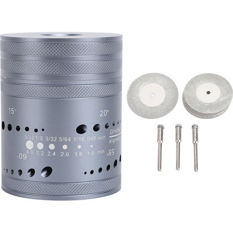 Affûteuse d'outils de soudage TIG multi-angles, 6 fentes de coupe, 48 trous, meuleuse d'électrodes en tungstène (1/4)