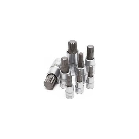 Jeu de douilles XZN Denture multiple 8 Pièces M4 - M16 (1/3)