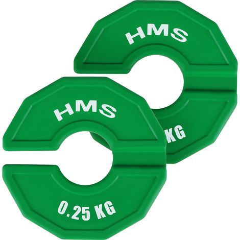 PLAQUE POUR APPAREILS DE MUSCULATION ET DE FITNESS, TYPE SUPERPOSÉ 2 x 0,25 KG TSN25 HMS (1/5)