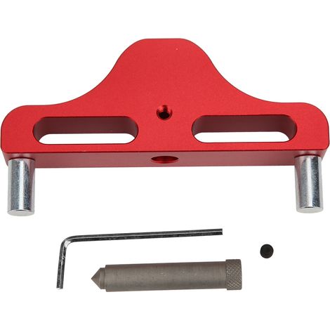 Traceur de Lignes pour Bois en Alliage Léger - Outil de Marquage Central Rouge pour Menuiserie (1/5)