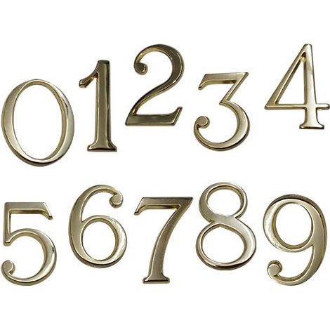 NUMERI CIVICI C/PIOLI N.2 ORO 87032L