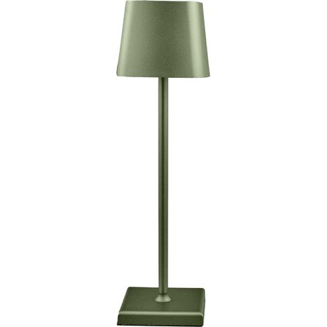 L'Arcolaio Lampada Touch Square Pro H 38 Cm 10 x 10 Cm Oliva