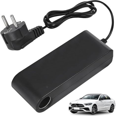 Car Power Adapter 12V 10A 120W AC-DC 100-240V to 12V 10A Inverter with Cigarette Lighter Socket for Tire Inflator Car Refrigerator Vacuum Cleaner (1/5)