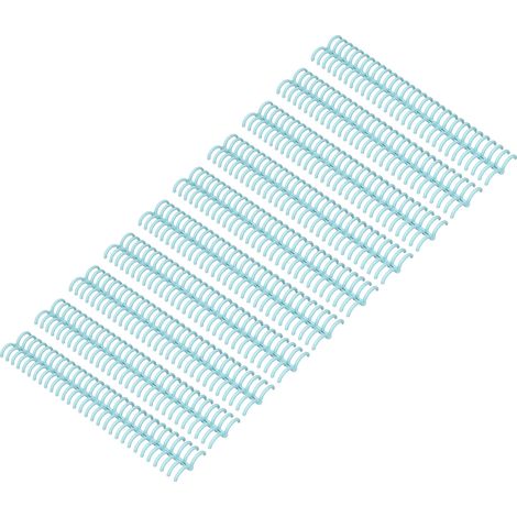 Lot de 10 anneaux reliure spirale PP 150 feuilles 30 boucles 19mm ouverts fermeture A4 vert clair (1/5)