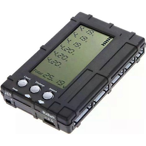 3-in-1-LCD-RC-Akku-Entlade- und Balancer-Messgerät für 2-6S LiPo- und LiFe-Akkus (1/4)