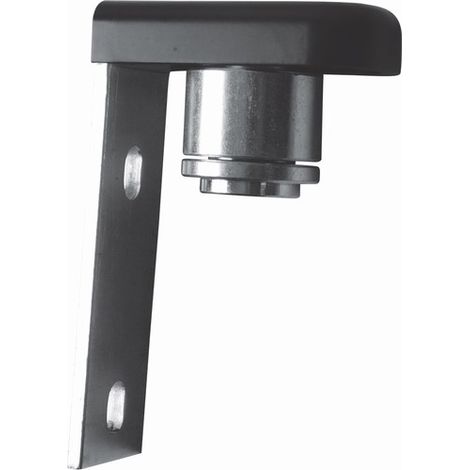 Pivot haut à bille avec équerre et cache de protection - Hauteur 140mm Ø45mm - Acier - À visser - DECO FER FORGE (1/2)