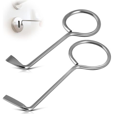 2 Clé passe partout, Acier inoxydable, Compacte, Serrure à barbe, Urgence (1/5)
