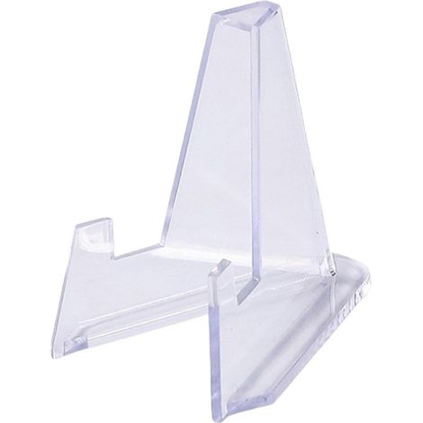 Présentoir triangulaire transparent en plastique 2025 pour différents types de cartes, avec un design portable et une présentation visuelle améliorée. (1/5)
