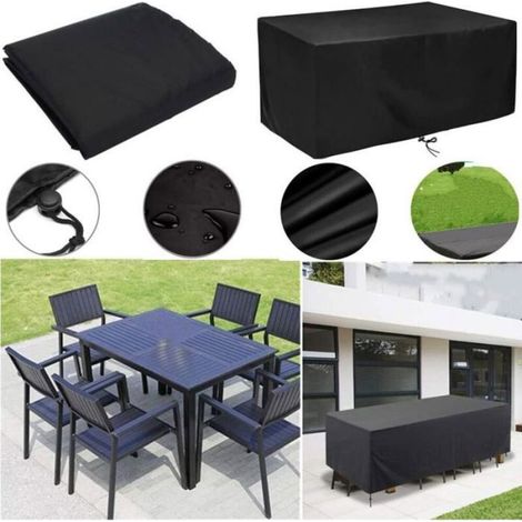 Housse Table Jardin - 160x100x70 cm - Tissu Oxford Imperméable - Résistante UV - 1 Pièce (1/4)